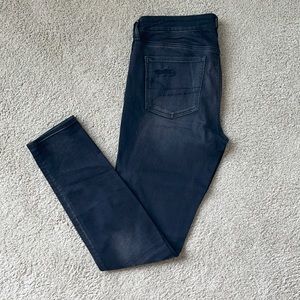 Black distressed jeans